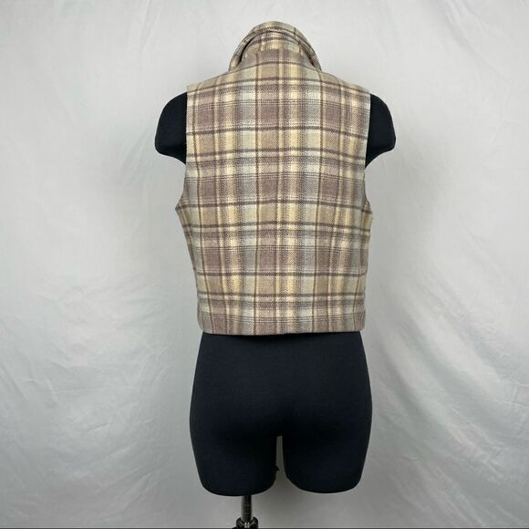 WoolRich Plaid Wool Full Zip Vest - Women’s S - Picture 3 of 9